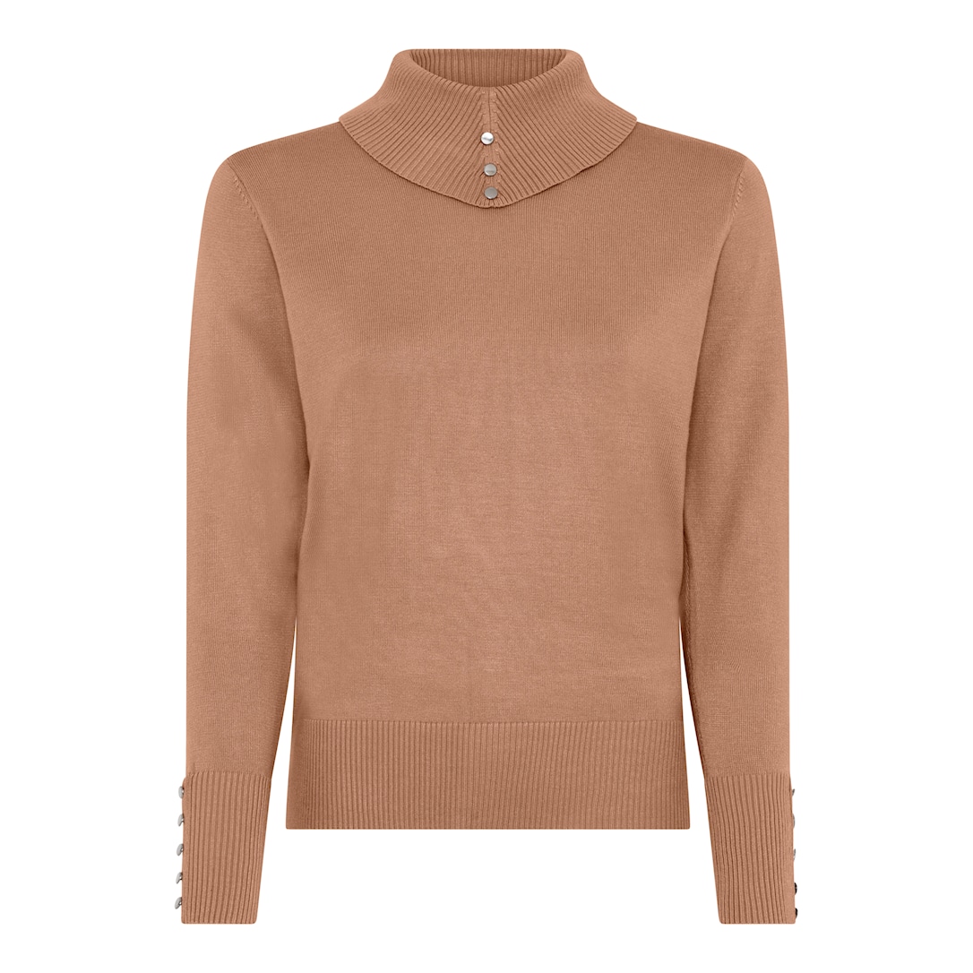 MICHA Viscose Strik - Cognac - M