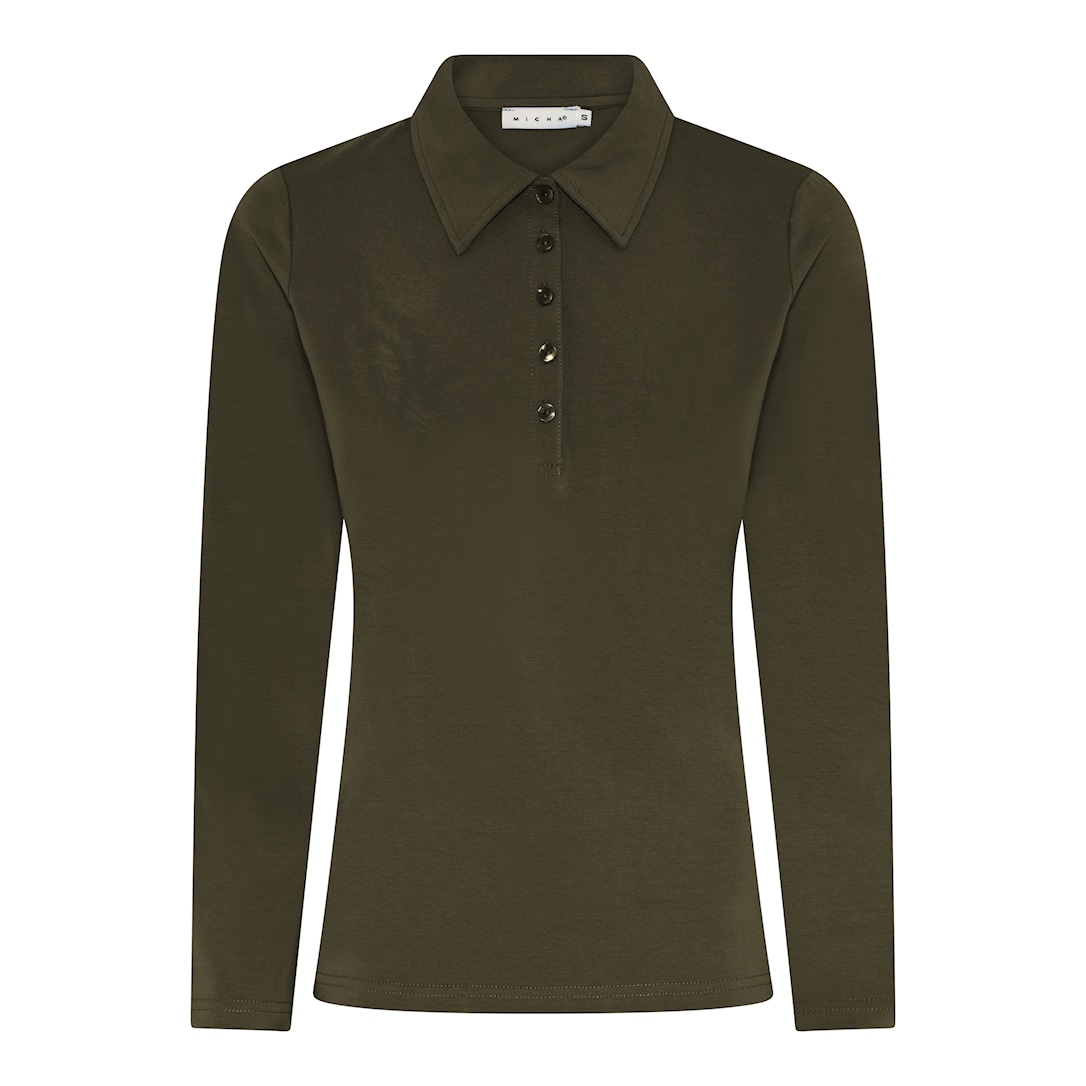 MICHA Top Must-have - Mørk Oliven - S