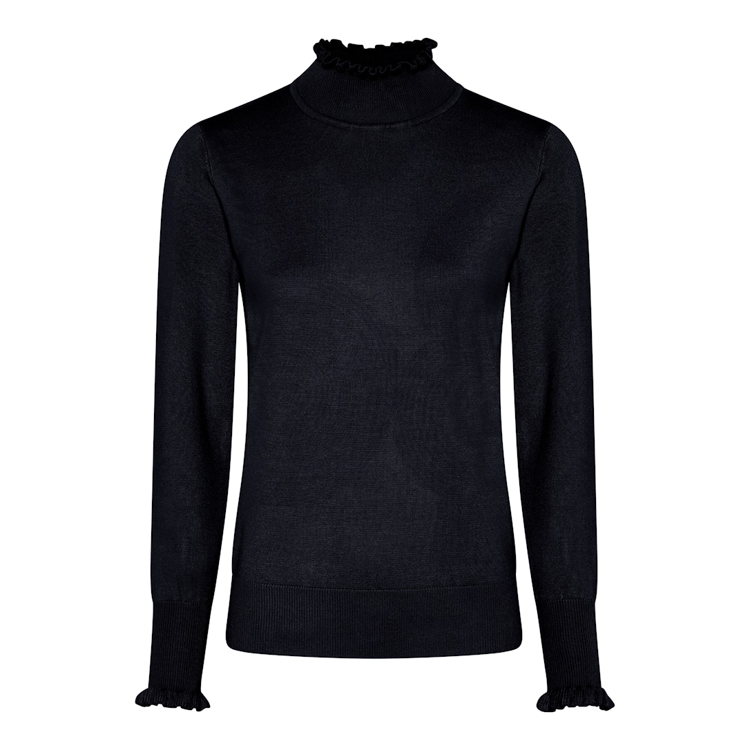 MICHA Viscose Strik - Navy - M