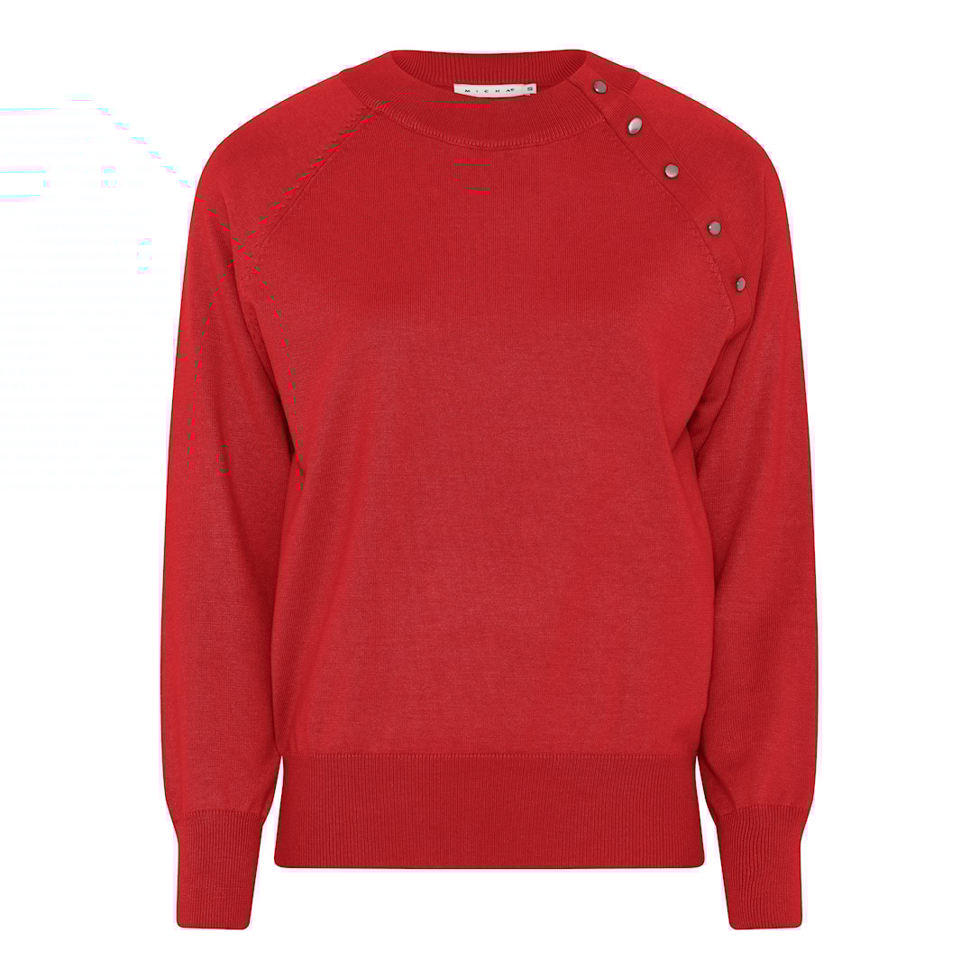 MICHA Viscose Strik - Rød - M