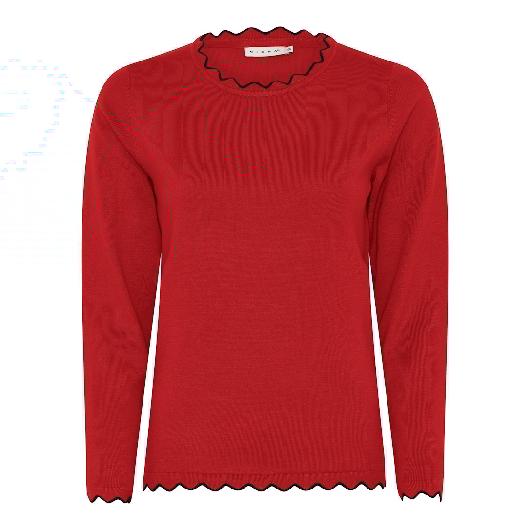 MICHA Viscose Strik - Rød - XXL