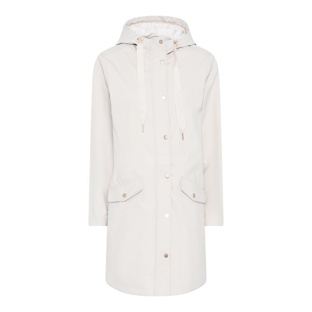 MICHA Jakke Rain Frakke - Sand - Str. 36