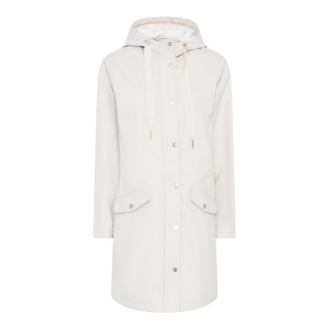 MICHA Jakke Rain Frakke - Sand - Str. 40