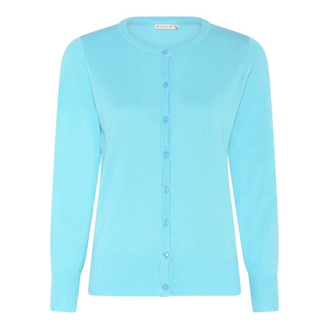 MICHA Viscose Strik - Aqua Blå - S