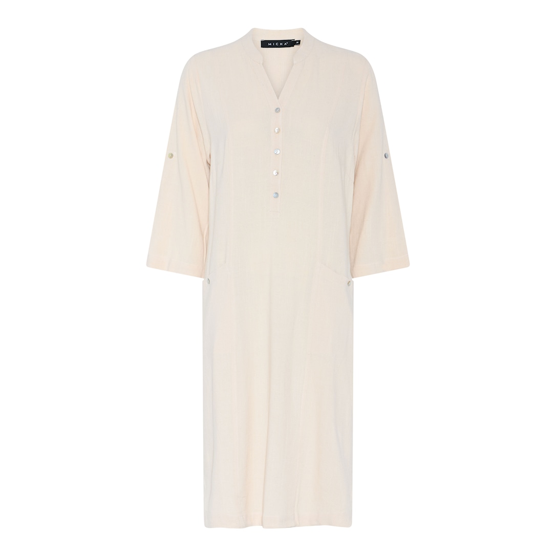 MICHA Strik Viscose Hør Mix - Havre - Str. 38