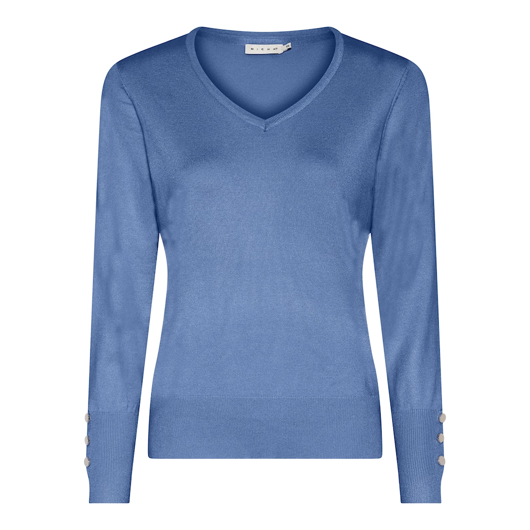 MICHA Efterårs Viscose Strik - Dream Blå - L