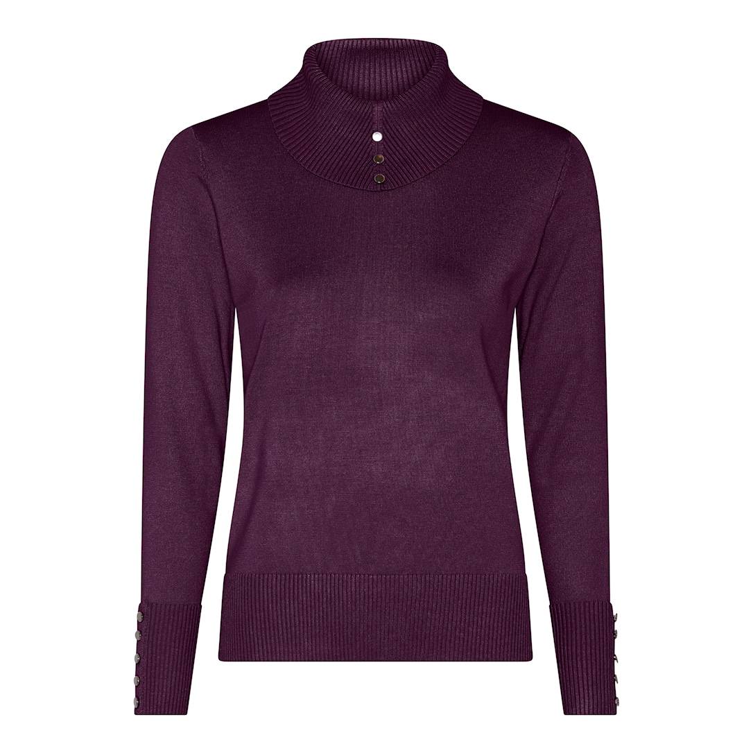 MICHA Viscose Strik - Lilla - L