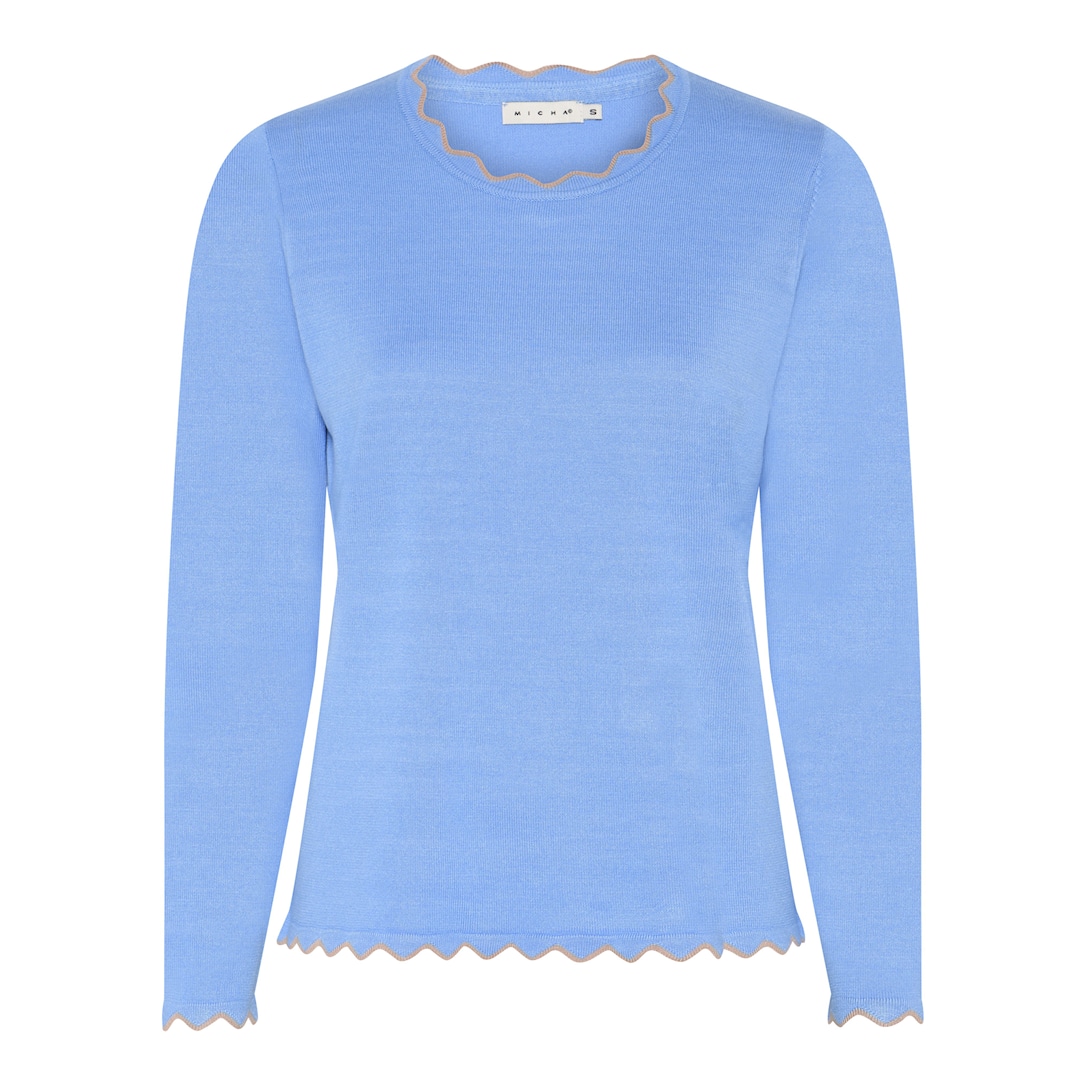 MICHA Viscose Strik - Blå - L