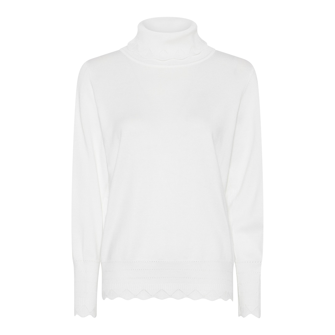 MICHA Elegant Viscose Strik - Offwhite - XXL