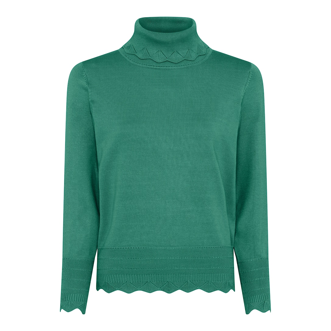 MICHA Elegant Viscose Strik - Grøn - S