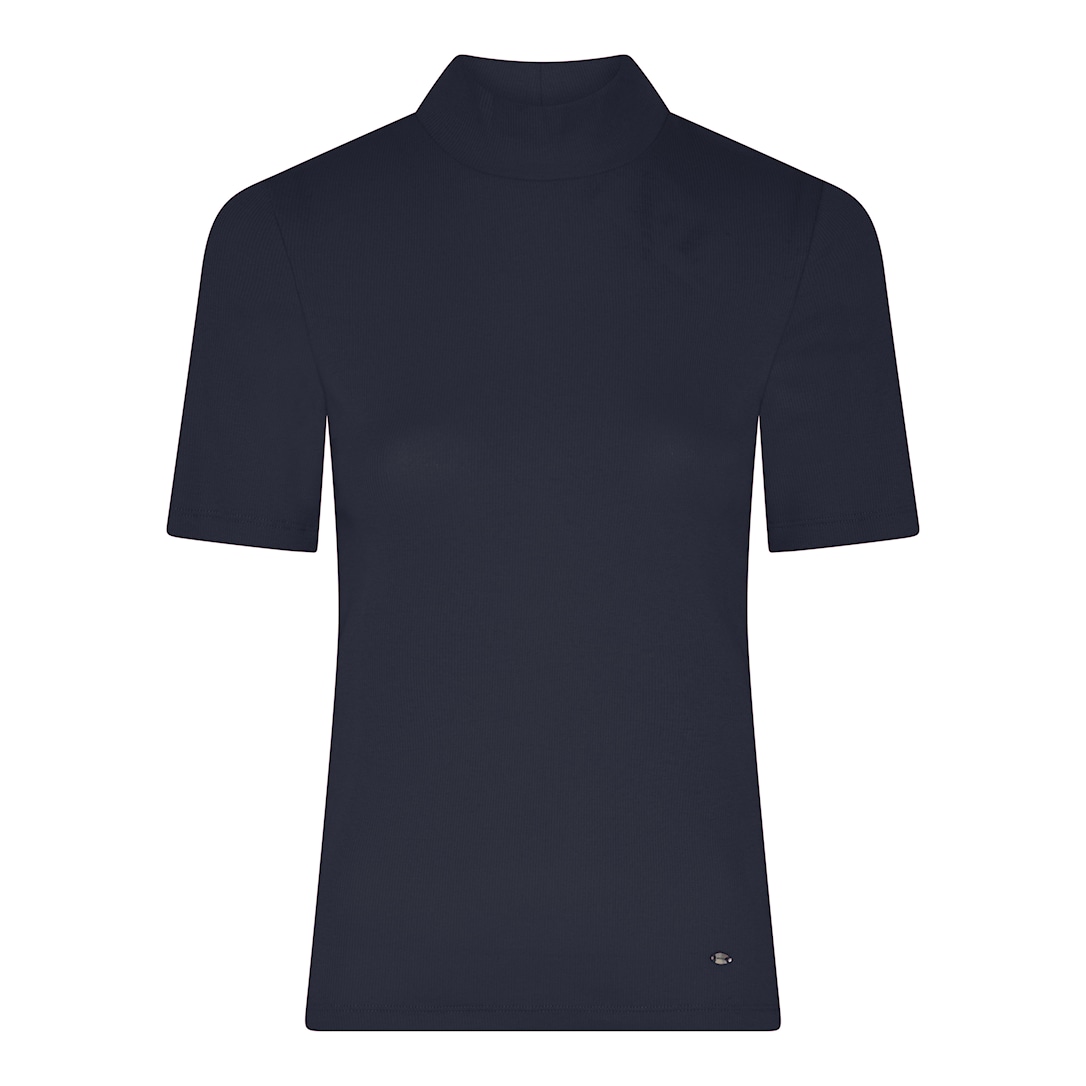 MICHA T-shirt Fine Rib - Navy - L