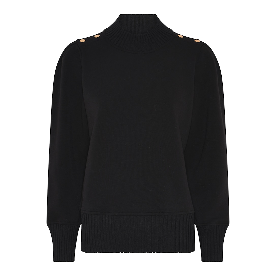 MICHA Top Sporty Vinter Look - Sort - XL