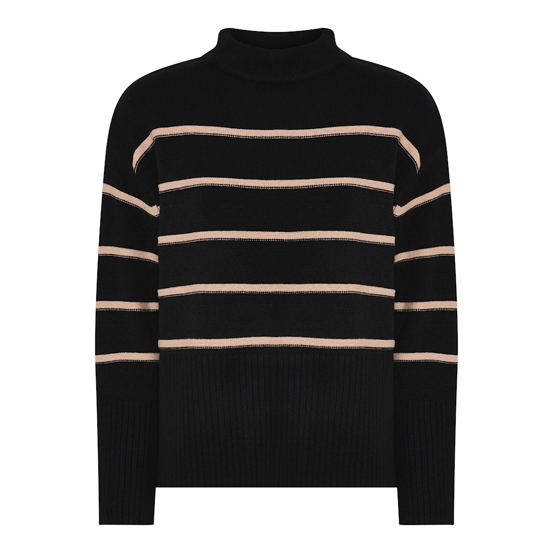 MICHA Comfy Strik - Sort/Kamel - L