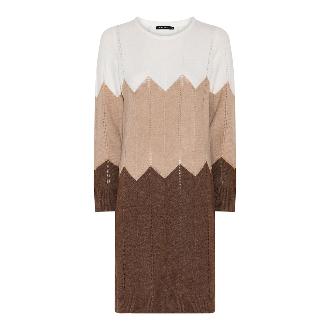 MICHA Strik with Lurex Effect - Cam/Cognac - L