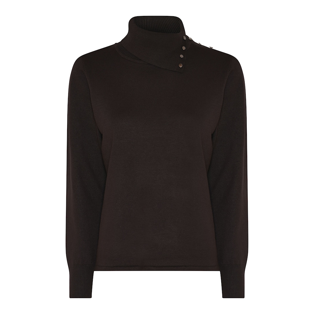 MICHA Viscose Strik - Brun - XXL