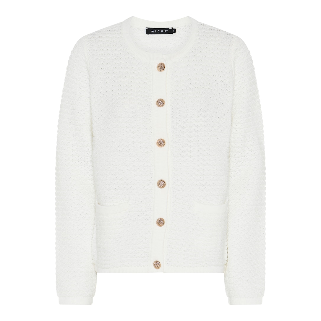 MICHA Structure Forårs Strik - Offwhite - L