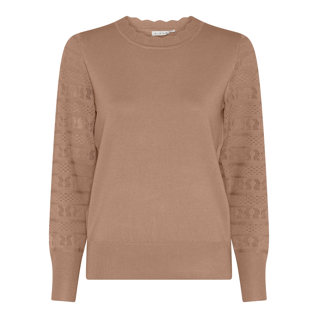 MICHA Eco Vero Forårs Strik - Latte - L