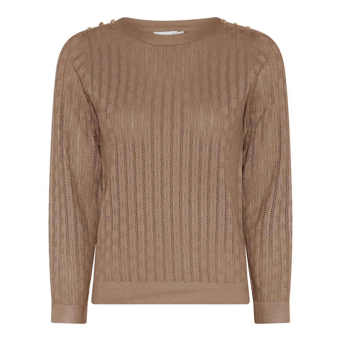 MICHA Eco Vero Forårs Strik - Latte - L