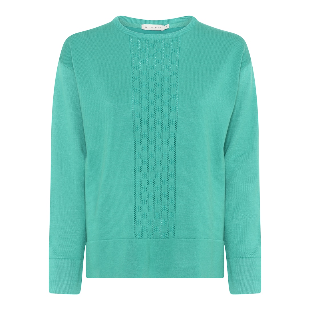 MICHA Eco Vero Forårs Strik - Frisk Grøn - M