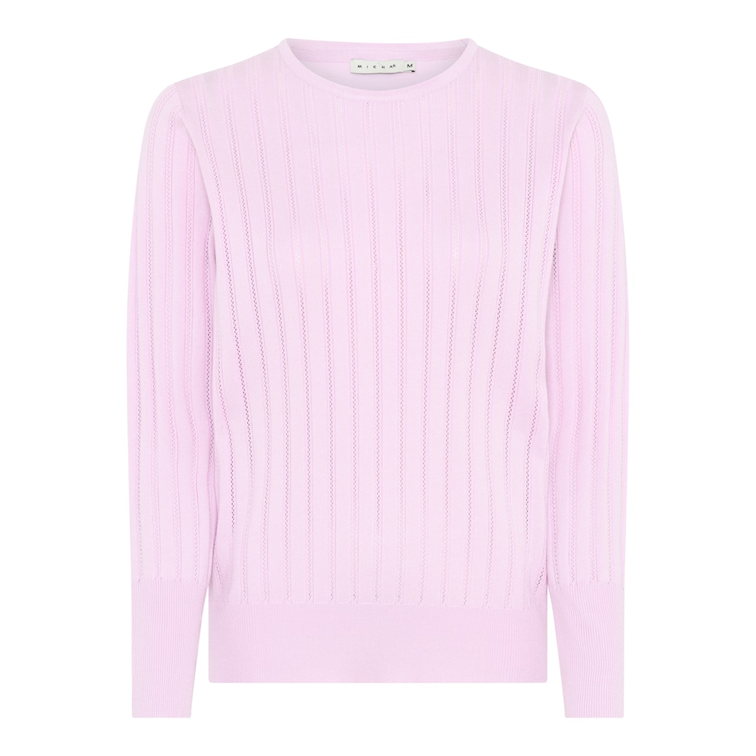 MICHA Forårs Viscose Strik - Rosa - S