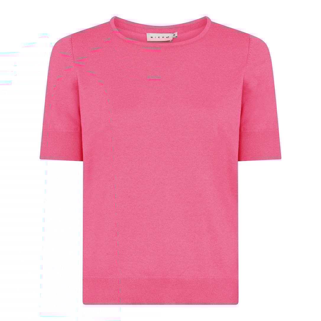 MICHA Melange Bomuld Strik - Pink Mel. - L