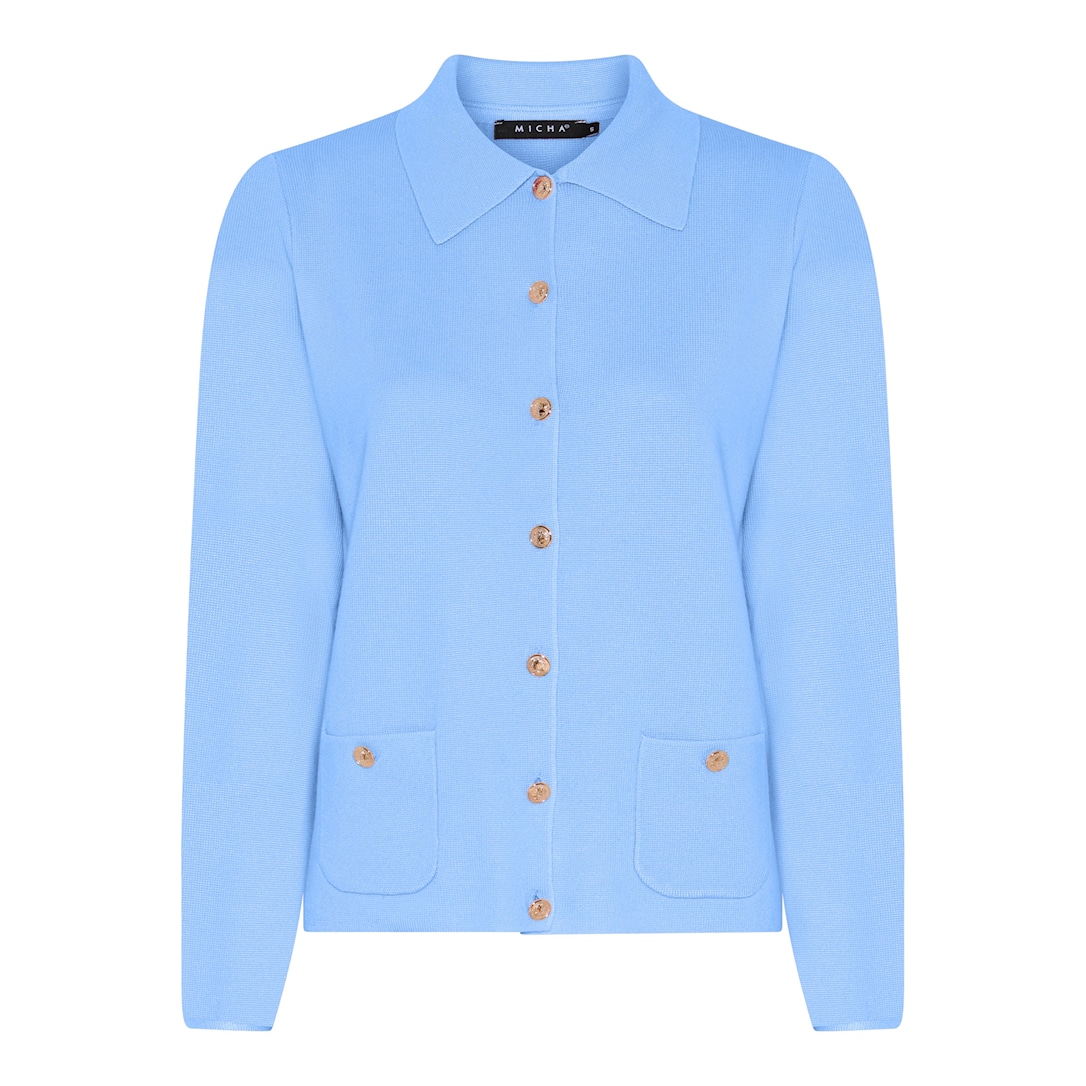 MICHA Milano Forårs Strik - Himmelblå - L