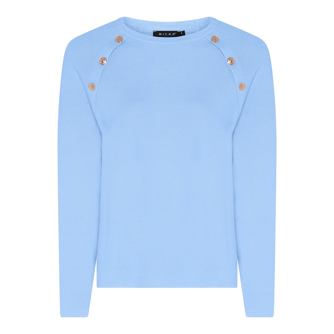 MICHA Milano Forårs Strik - Himmelblå - L