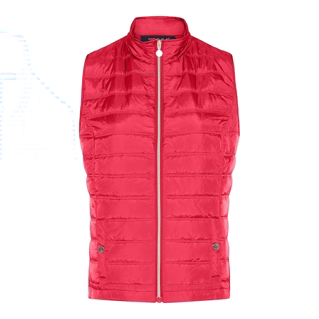 MICHA Top Ny Forårs Quilt - Læbestiftrød - Str. 34