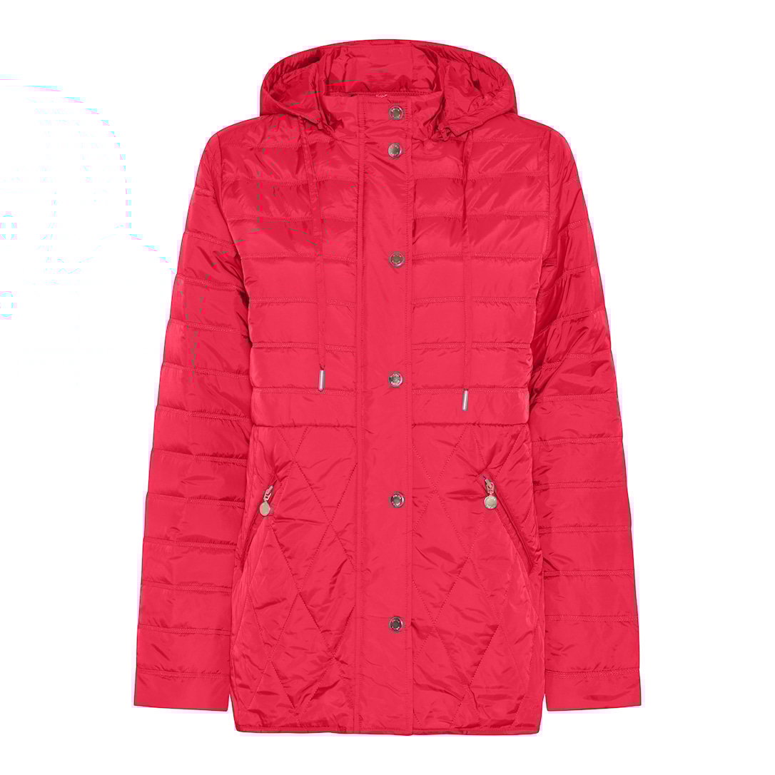 MICHA Top Ny Forårs Quilt - Læbestiftrød - Str. 34