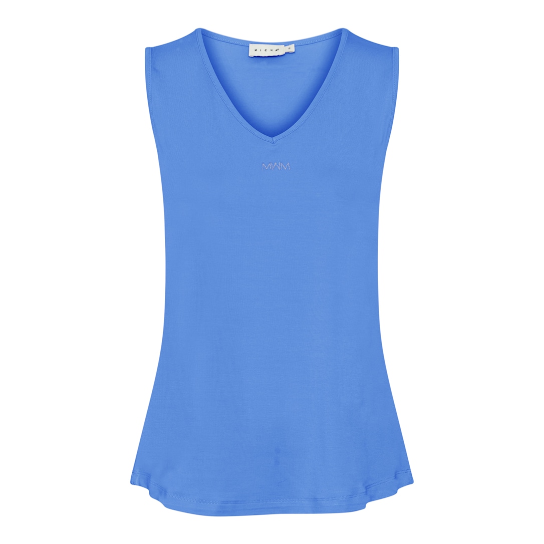 MICHA T-shirt Dame Viscose - Blå - 4XL