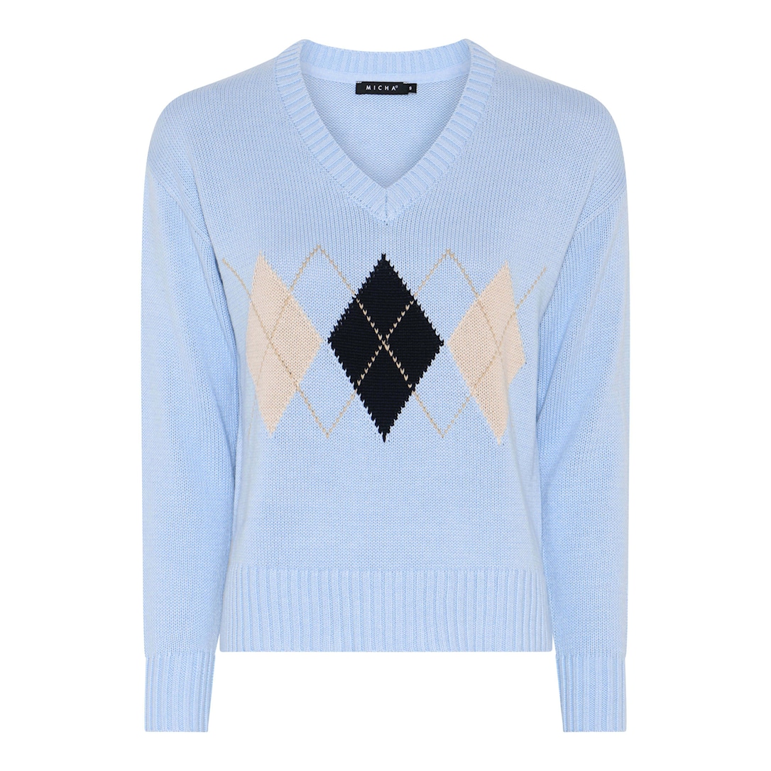 Argyle Cotton Knit