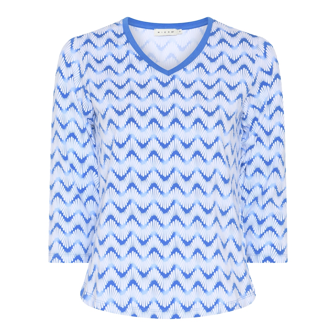 Basic Wave Print T-shirt