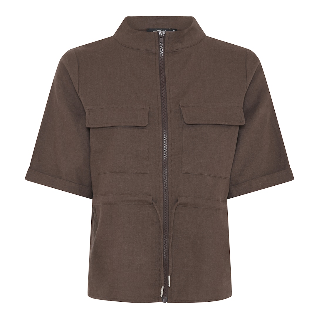 MICHA Bluse Dame Kit Karnaby - Mørkebrun - L