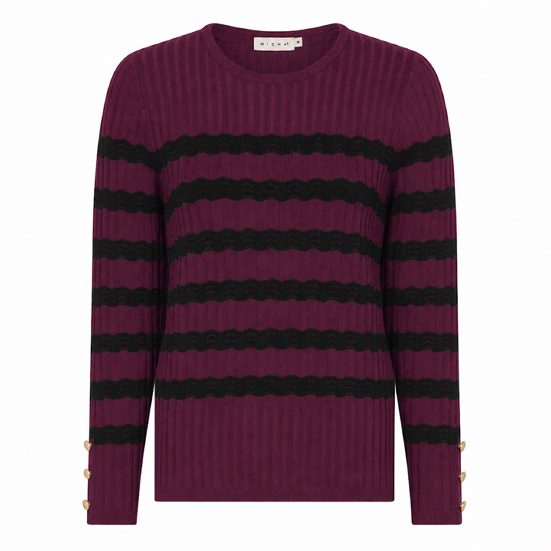 Basic Ecovero AutumnStripeKnit