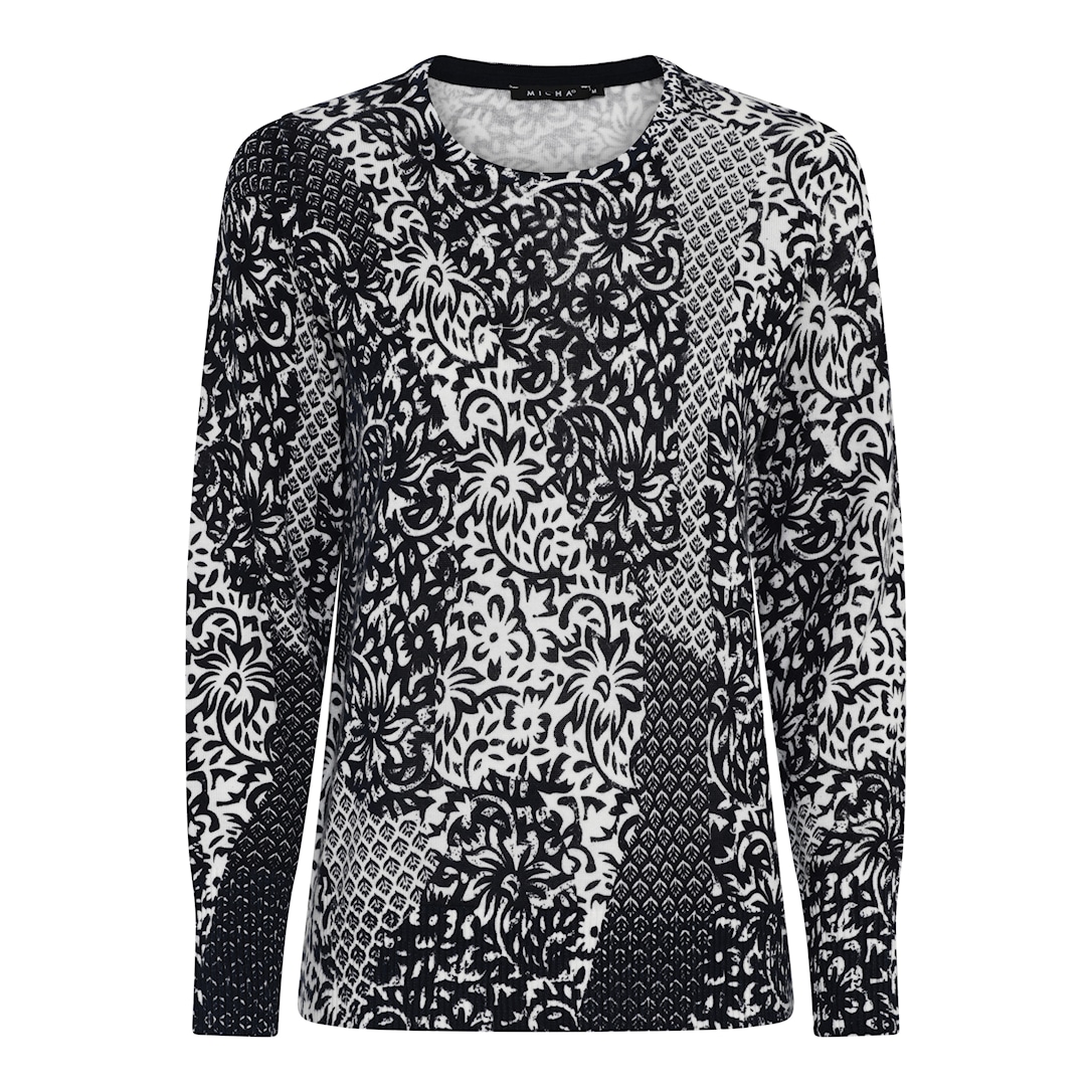 Mosaic Print Knit