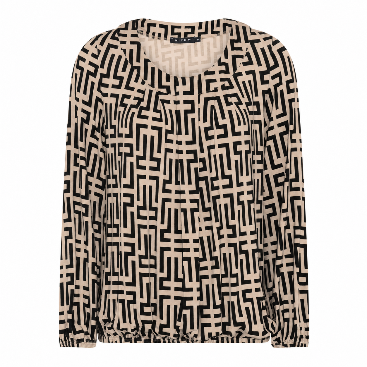 Camel / Navy print