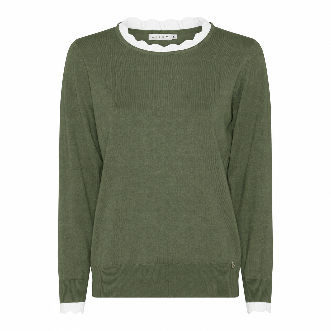 Moss Green /Off white edge