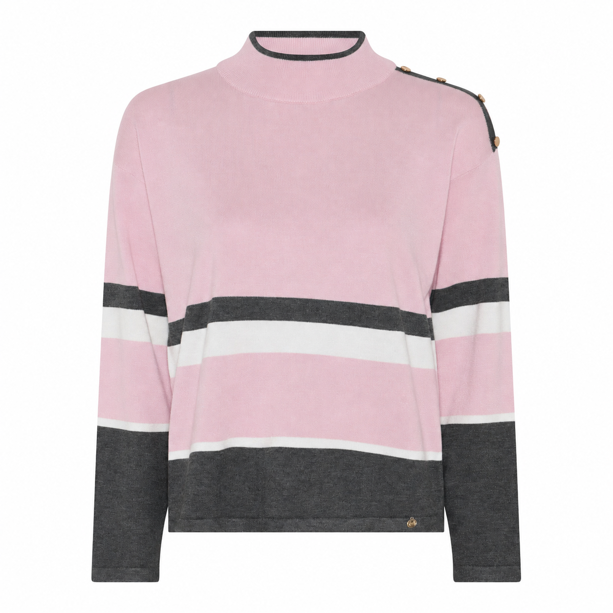 Rose/Char mel/Off White