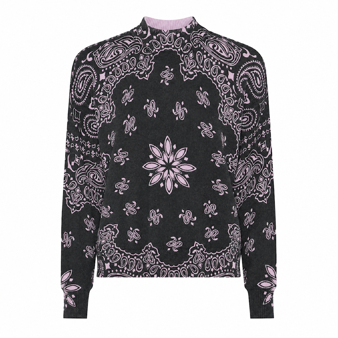 Basic Bandana Print Knit