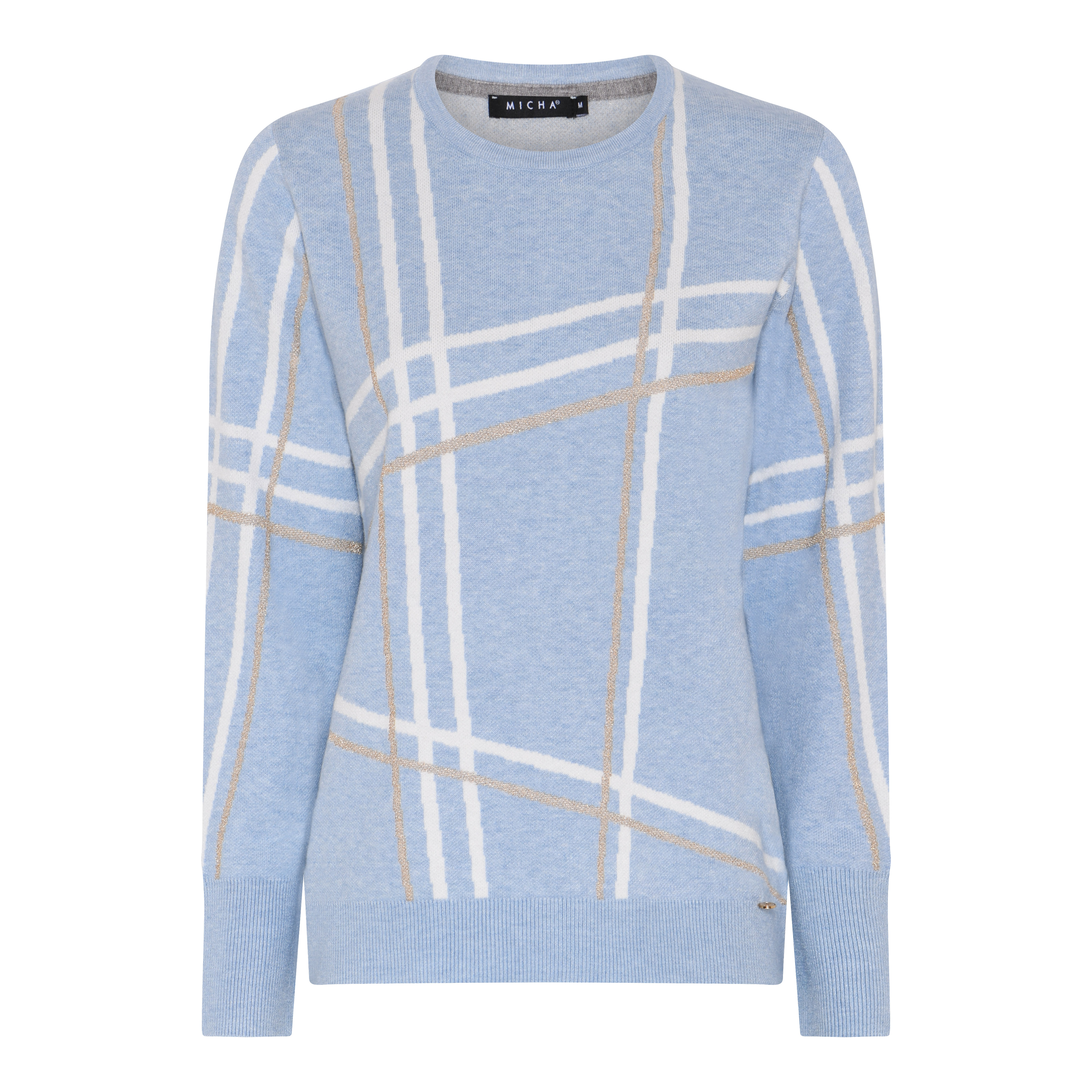 Blue mel/Off white/Gold