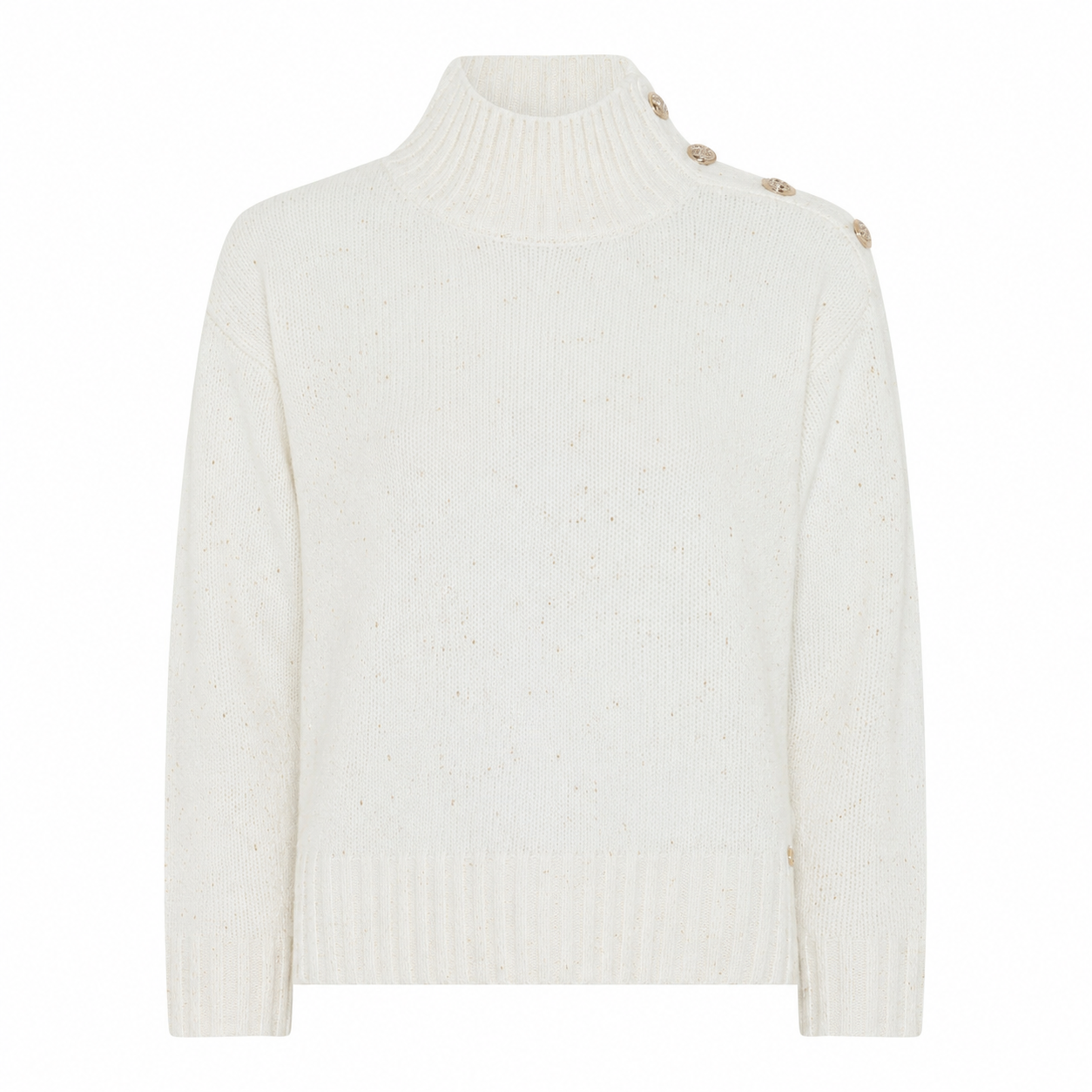 Off White with Gold lurex
